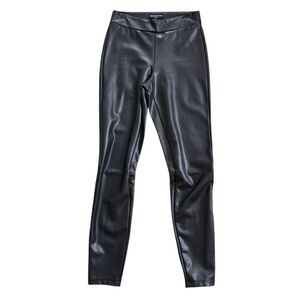 Generation Love Skinny Leggings Women's Small Black Faux Leather Pull On Preppy